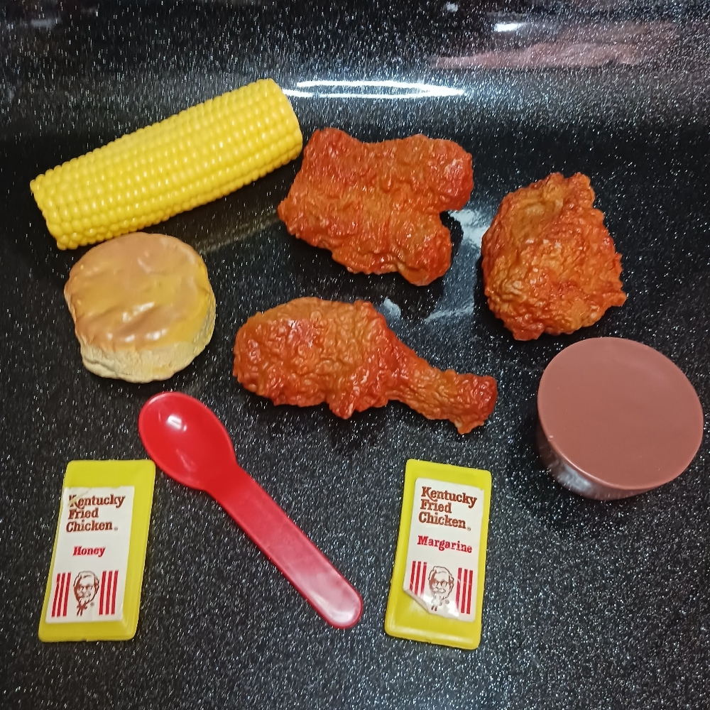 Vintage KFC Chicken Dinner Play Food Set.